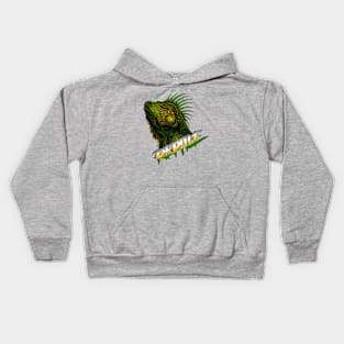 drawing iguana Kids Hoodie